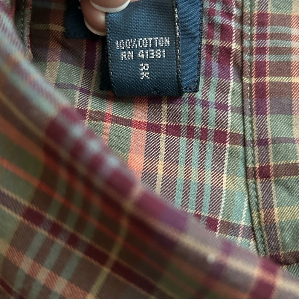 Ralph Lauren Classic Fit Long Sleeve Button Down Plaid Shirt - Picture 6 of 9